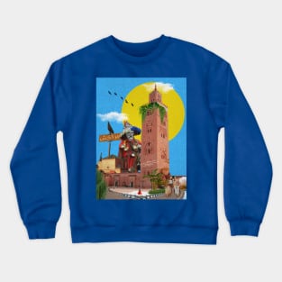 Marrakech red city morocco Crewneck Sweatshirt